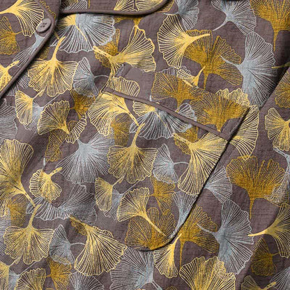 Pyjama-Set mit Ginkgoblatt-Kragen - image 8