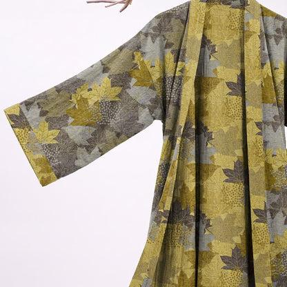 Kimono-Bademantel aus Baumwolle mit Ahornblattmuster für den Herbst - image 20