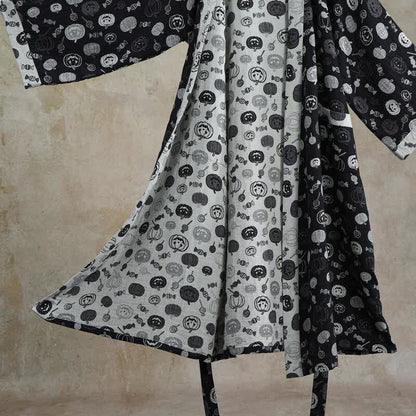 Halloween-Kürbis-Süßigkeiten-Baumwollkimono-Bademantel - image 5