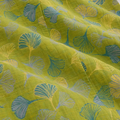 Baumwoll-Pyjamahose mit grünem Ginkgoblatt - image 7