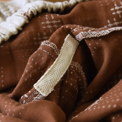 Heritage Baumwollgaze karierter Pyjama-Set - image 10