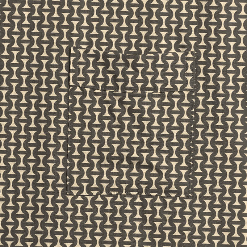 Kimono-Bademantel aus Baumwoll-Jacquard mit geometrischem Chevron-Muster - image 5