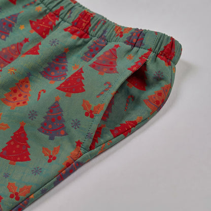 Weihnachtsbaum-Loungewear-Set aus Baumwollgaze - image 13