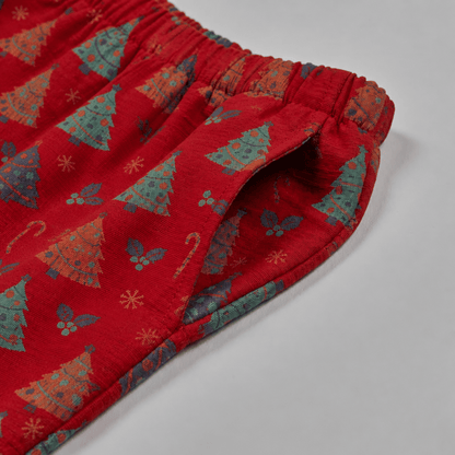 Weihnachtsbaum-Loungewear-Set aus Baumwollgaze - image 6
