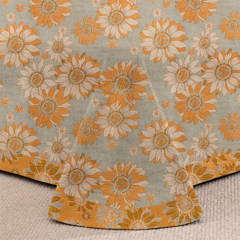 Tagesdecke aus Baumwollgaze mit Sonnenblumenmuster - image 8