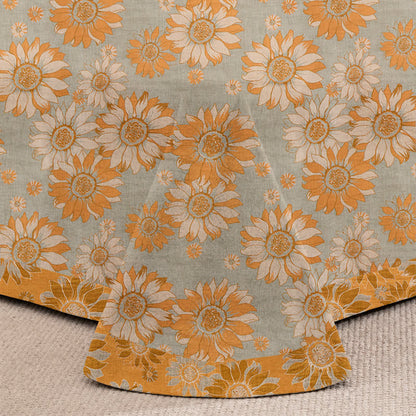 Tagesdecke aus Baumwollgaze mit Sonnenblumenmuster - image 8