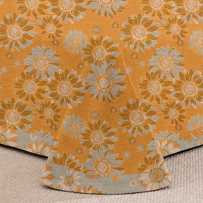 Tagesdecke aus Baumwollgaze mit Sonnenblumenmuster - image 3