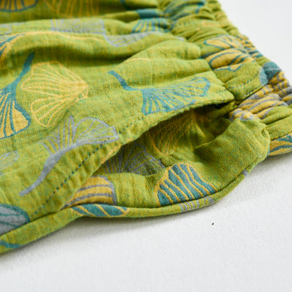 Naturinspiriertes Loungewear-Set aus Baumwolle mit Ginkgoblattmuster - image 10