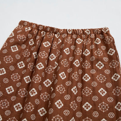 Retro-Pyjama-Set mit langen Ärmeln und geometrischem Muster - image 6