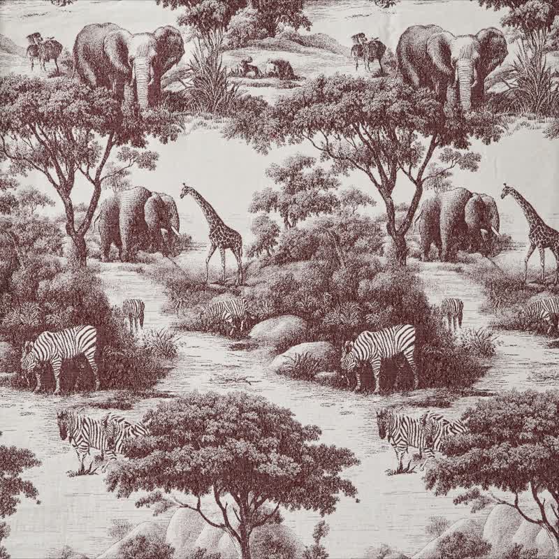 Vintage Dschungel-Toile Poncho-Schal - image 14