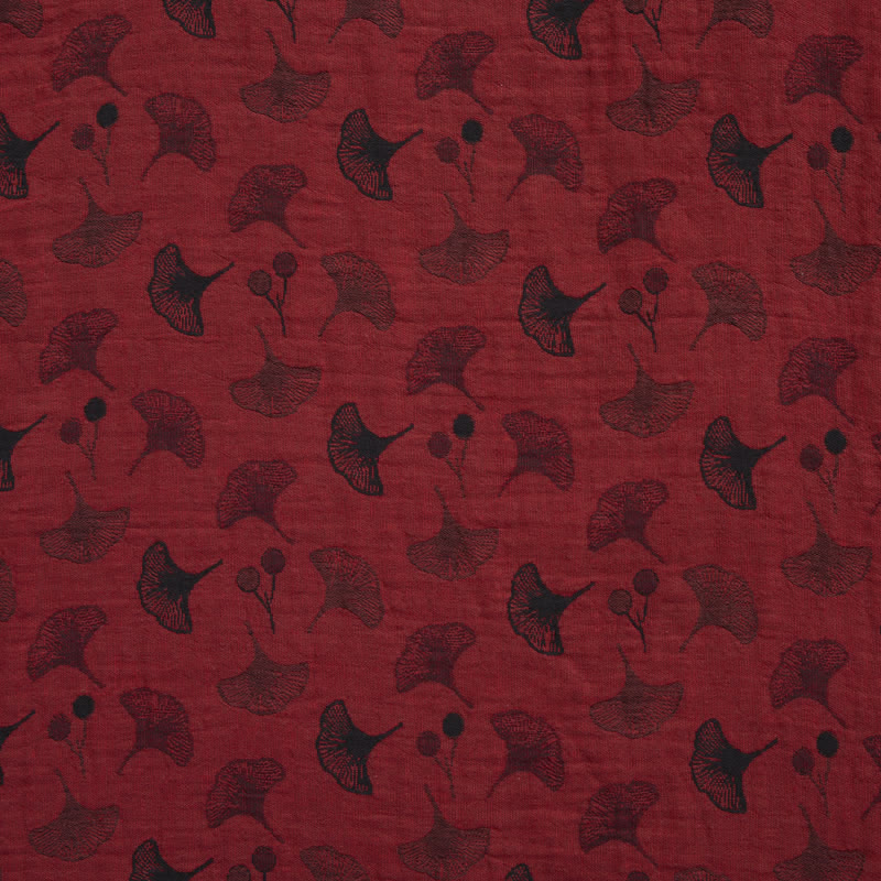 Ginkgoblatt-Baumwollpyjama mit orientalischen Quasten - image 12