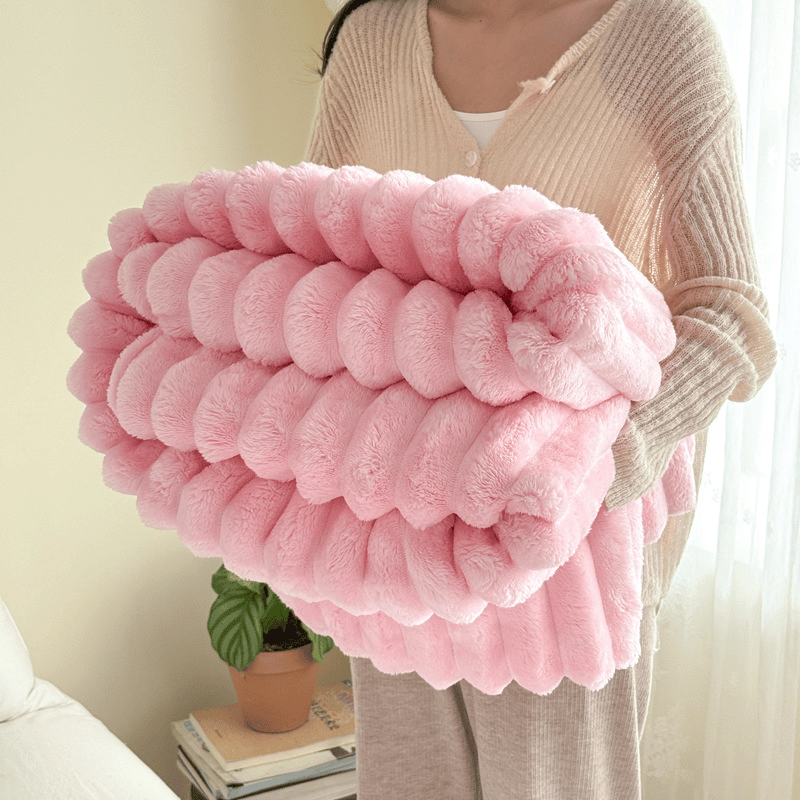 Weiche und warme Kuscheldecke aus Fleece - Rosa - 79" x 91" - image 17