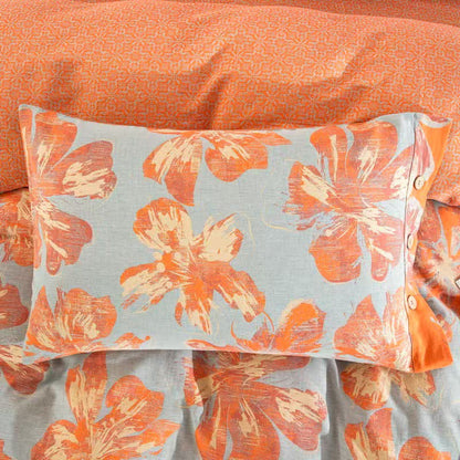 Bettwäsche-Set aus Baumwolle mit künstlerischem Blumenmuster - image 5