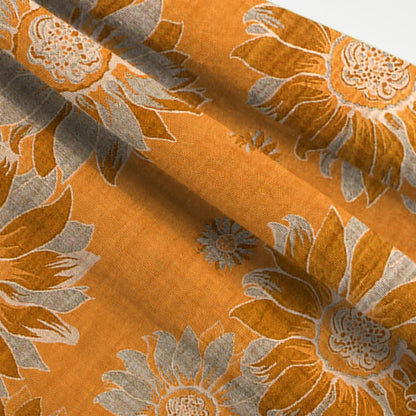 Orientalisches Sonnenblumen-Baumwollpyjama-Set - image 5