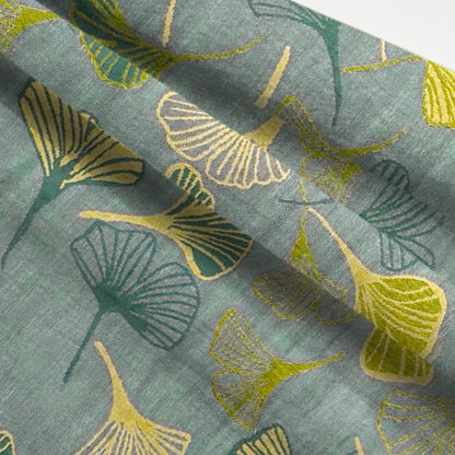 Orientalischer Ginkgoblatt-Baumwollpyjama-Set - image 11