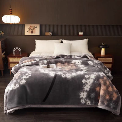 Kuschelige Fleecedecke mit Löwenzahn-Motiv - image 10