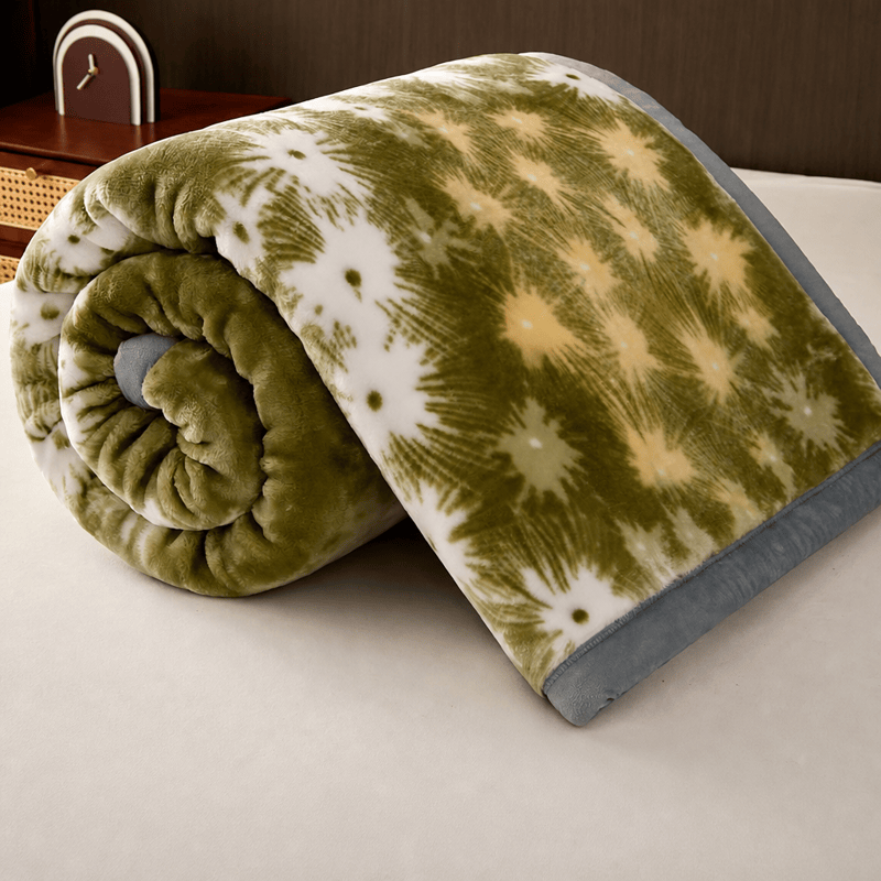 Kuschelige Fleecedecke mit Löwenzahn-Motiv - image 5