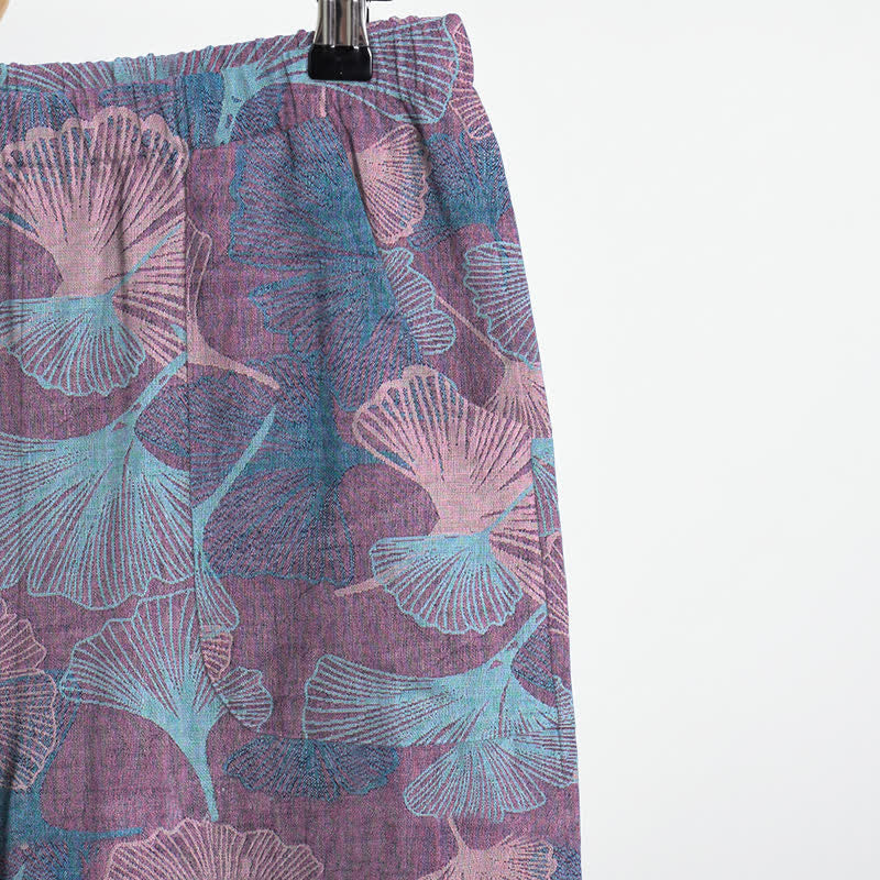 Pyjama-Set im chinesischen Stil mit Ginkgoblatt - image 10