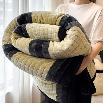 Weiche Kuscheldecke mit geometrischem Karomuster - Grün - 79" x 91" - image 42