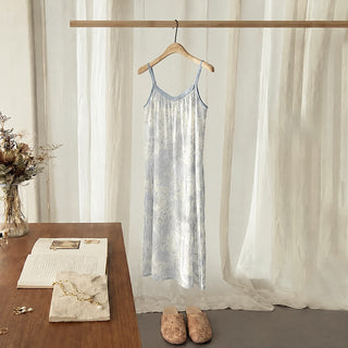 Lavendelfarbenes, ärmelloses Loungekleid mit V-Ausschnitt - Lila - 2XL - image 0