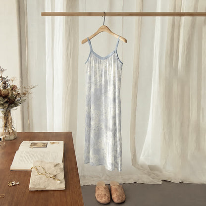 Lavendelfarbenes, ärmelloses Loungekleid mit V-Ausschnitt - Lila - 2XL - image 0