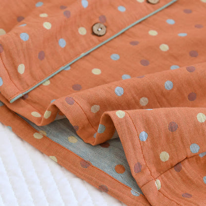 Verspieltes Loungewear-Set aus Baumwollgaze mit Punkten - image 8