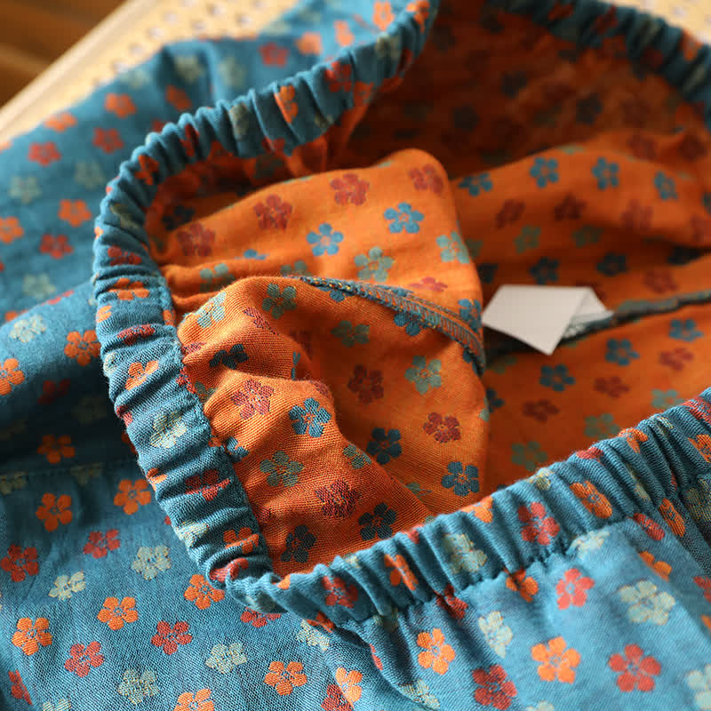 Pyjama-Set aus blauer Baumwolle - image 10