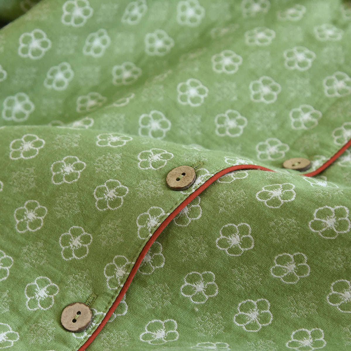 Loungewear-Set mit zartem Blumenmuster und langen Ärmeln - image 5