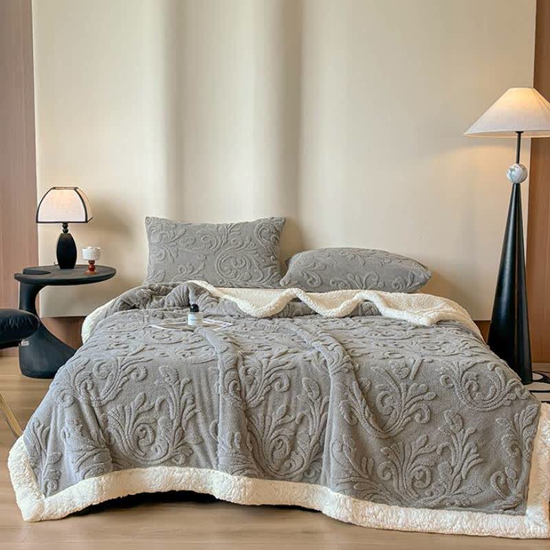 Geprägte, flauschige Sherpa-Überwurfdecke - image 34