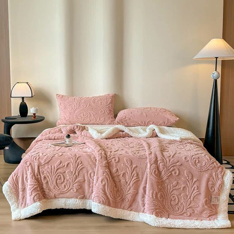 Geprägte, flauschige Sherpa-Überwurfdecke - image 29