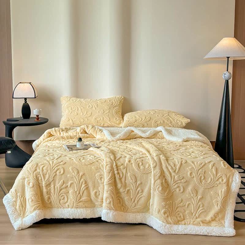 Geprägte, flauschige Sherpa-Überwurfdecke - image 9