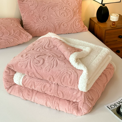 Geprägte, flauschige Sherpa-Überwurfdecke - image 31