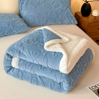 Geprägte, flauschige Sherpa-Überwurfdecke - image 21
