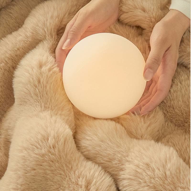 Wellige, flauschige Sherpa-Fleecedecke mit doppelter Lage - image 6