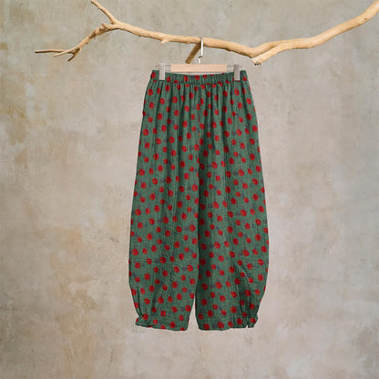 Baumwoll-Haremshose mit Polka-Dots - image 7