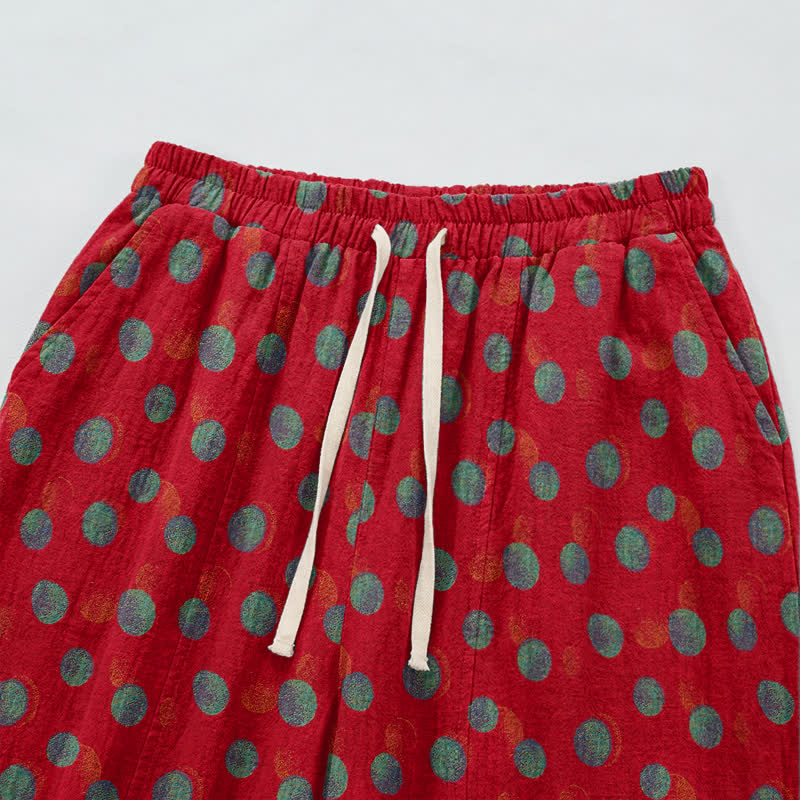 Baumwoll-Haremshose mit Polka-Dots - image 2