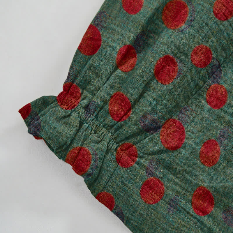Baumwoll-Haremshose mit Polka-Dots - image 10
