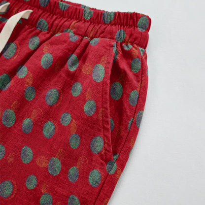 Baumwoll-Haremshose mit Polka-Dots - image 3