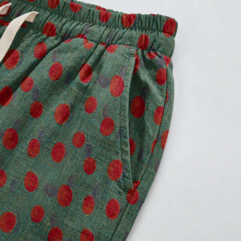 Baumwoll-Haremshose mit Polka-Dots - image 9