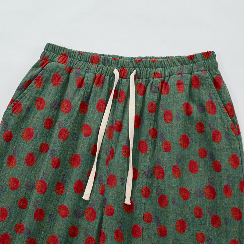 Baumwoll-Haremshose mit Polka-Dots - image 8
