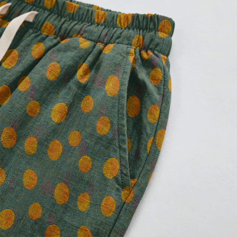 Baumwoll-Haremshose mit Polka-Dots - image 15