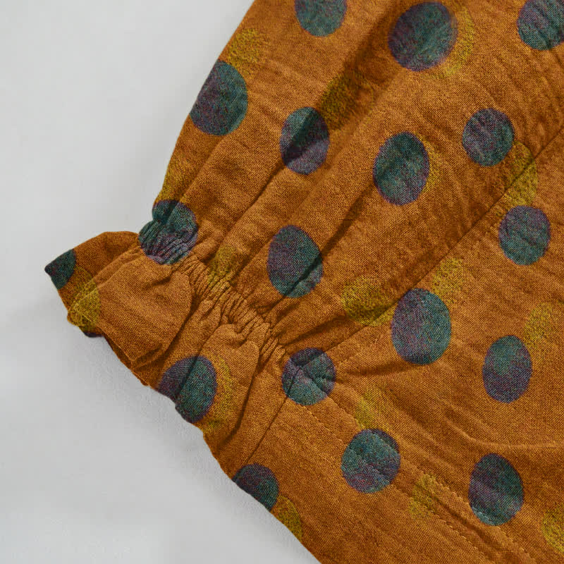 Baumwoll-Haremshose mit Polka-Dots - image 22