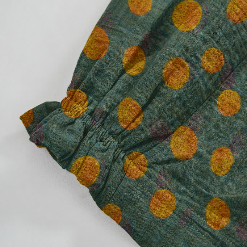 Baumwoll-Haremshose mit Polka-Dots - image 16