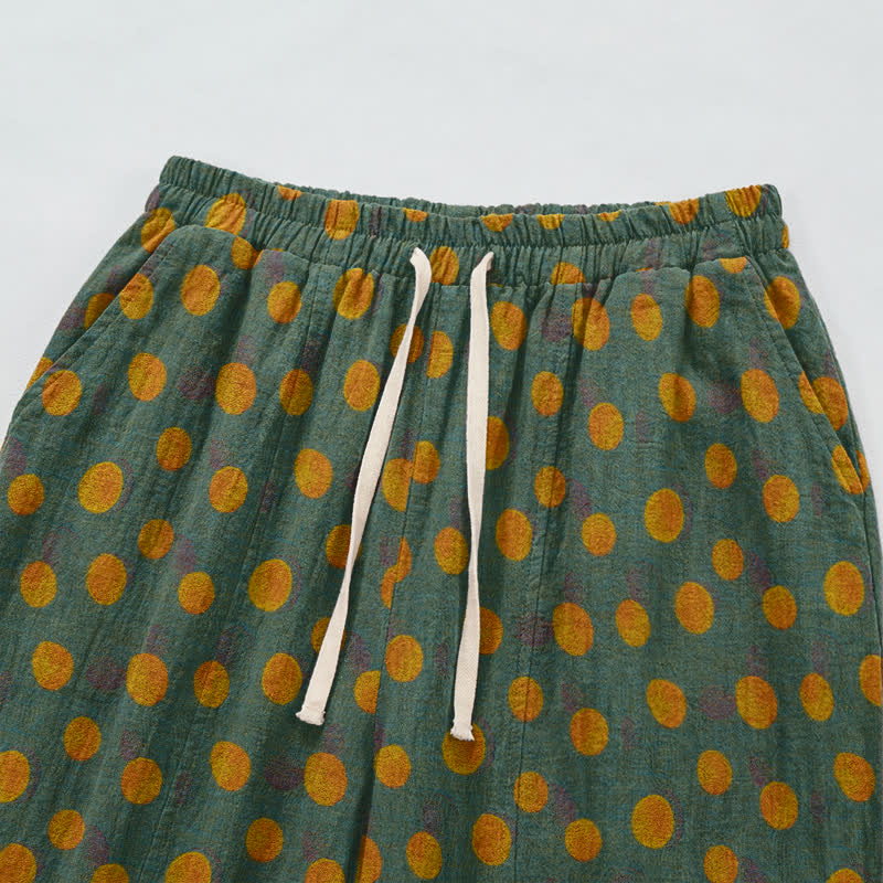 Baumwoll-Haremshose mit Polka-Dots - image 14