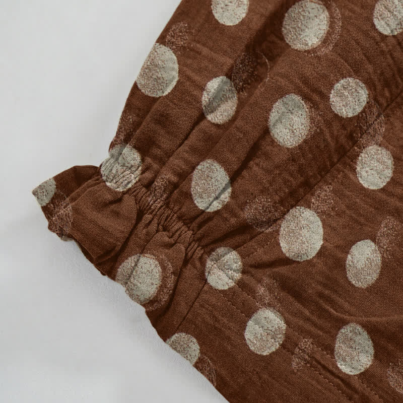 Baumwoll-Haremshose mit Polka-Dots - image 28