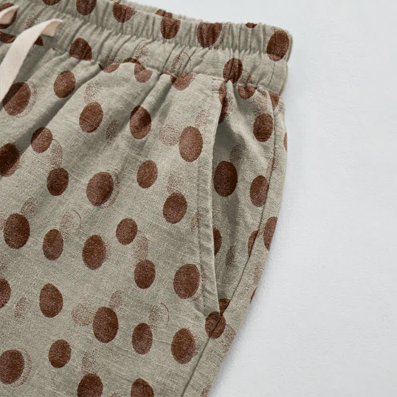 Baumwoll-Haremshose mit Polka-Dots - image 33