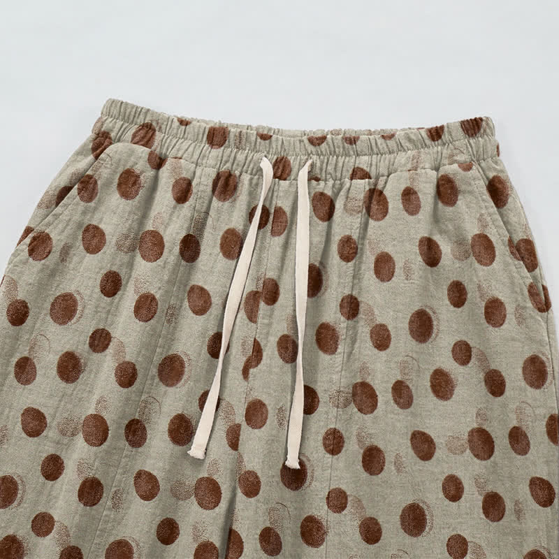Baumwoll-Haremshose mit Polka-Dots - image 32