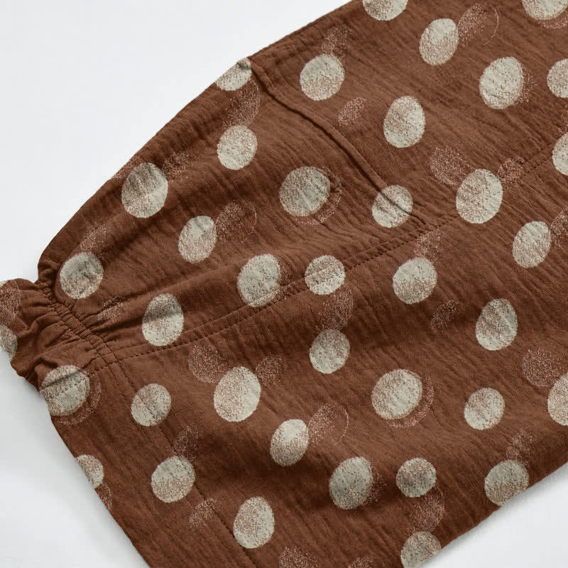 Baumwoll-Haremshose mit Polka-Dots - image 29