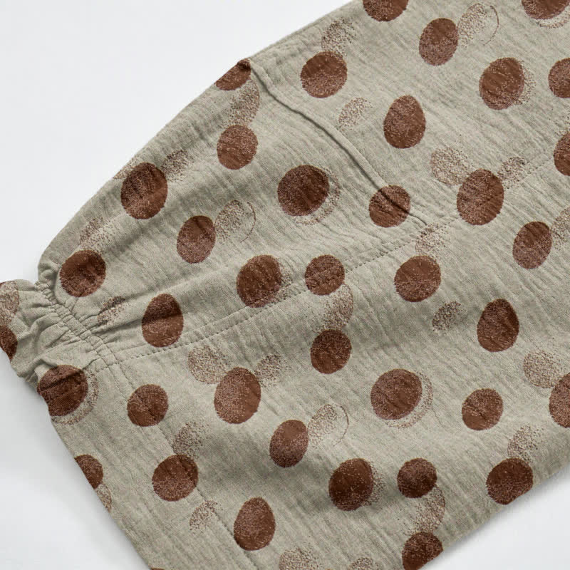 Baumwoll-Haremshose mit Polka-Dots - image 35