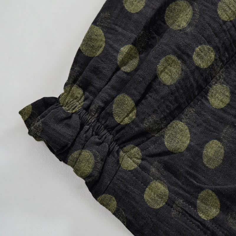 Baumwoll-Haremshose mit Polka-Dots - image 40